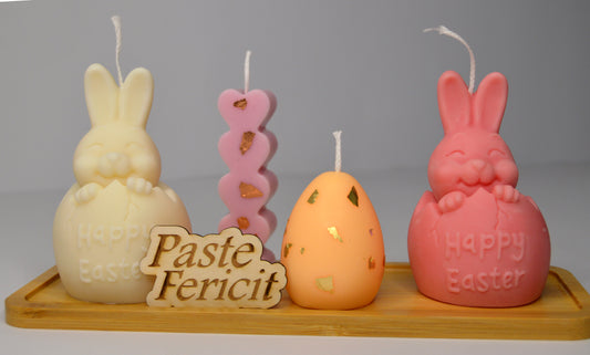 Zâmbet de Paște – Set decorativ cu lumânări