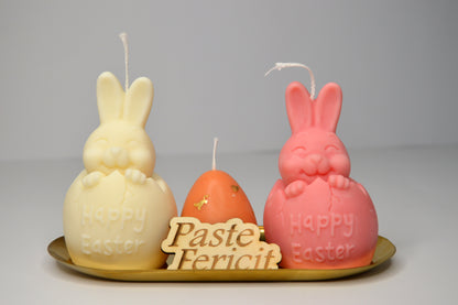 Sclipire de Paște – Set decorativ cu lumânări